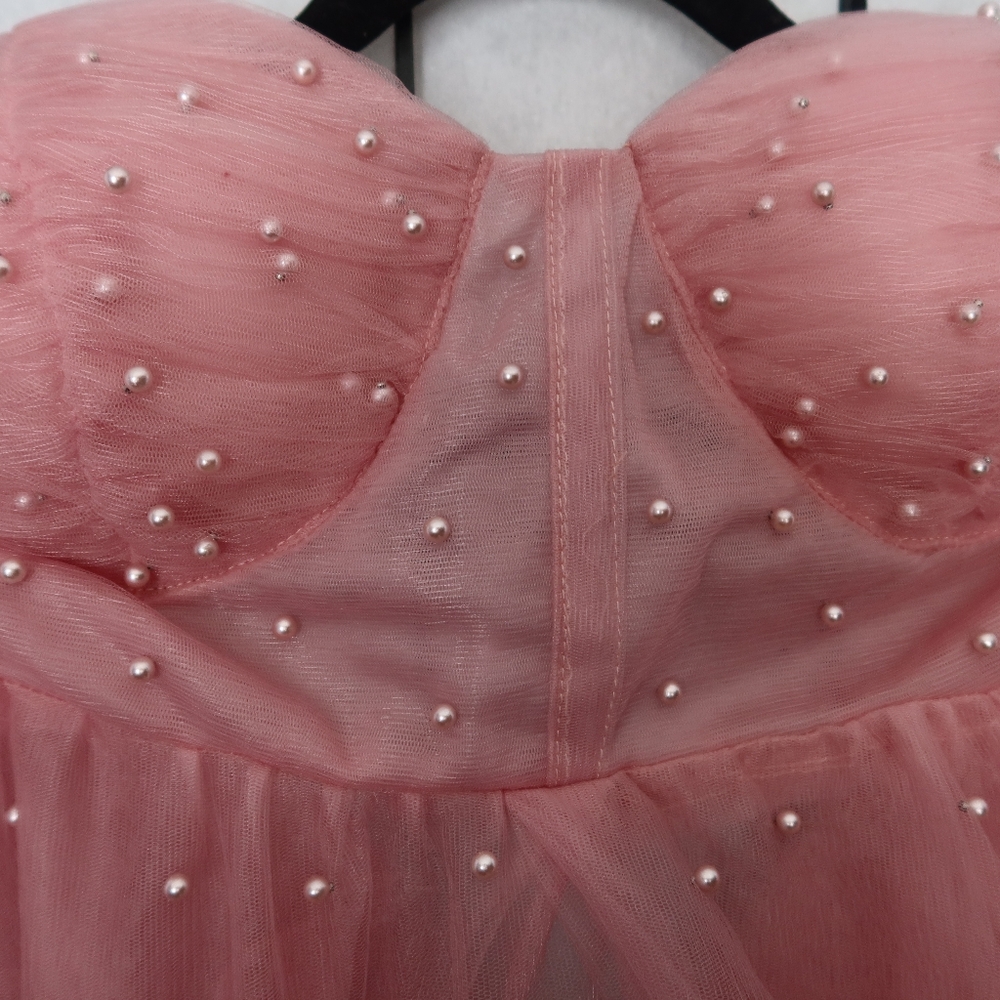 Flowy Pink Maternity Photo Shoot Dress Size XL - Picture 9 of 13